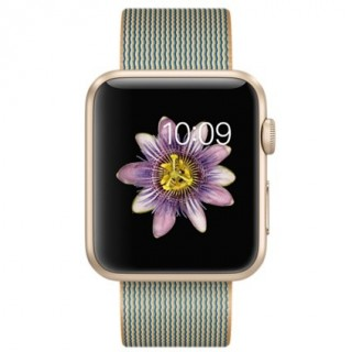 Watch Sport (42 mm) Altın Rengi Alüminyum Kasa ve Naylon Örme Kırmızı/Altın Kordon - 2