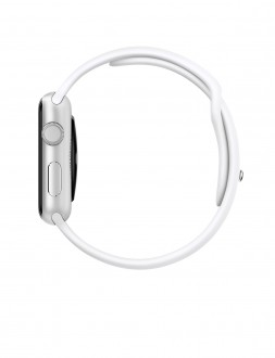 Watch Sport (42 mm) Gümüş Rengi Alüminyum Kasa ve Beyaz Spor Kordon - 2