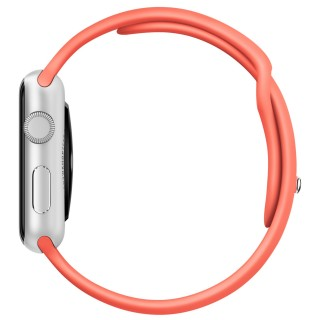 Watch Sport (42 mm) Gümüş Rengi Alüminyum Kasa ve Kayısı Rengi Spor Kordon - 2