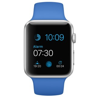 Watch Sport (42 mm) Gümüş Rengi Alüminyum Kasa ve Kraliyet Mavisi Spor Kordon - 1