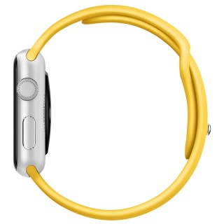 Watch Sport (42 mm) Gümüş Rengi Alüminyum Kasa ve Sarı Spor Kordon - 2