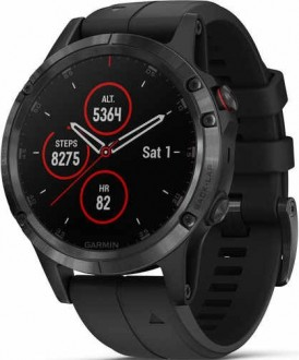 Garmin Fenix 5 Plus Sapphire Black with Black Band