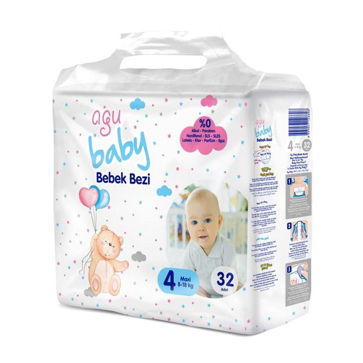 Agu Baby Maxi Çocuk Bezi 32 Adet