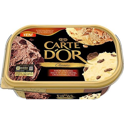 Algida Dondurma Carte dOr İsviçrecik/Karamel/Muz 850 ML