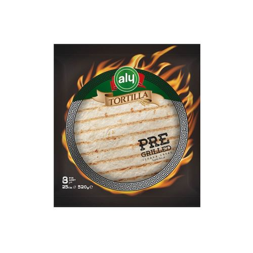 Aly Tortilla Lavaş Grilled 25 Cm 8 Adet 520 Gr