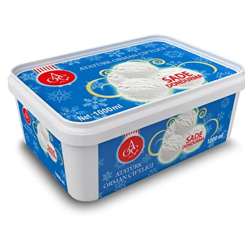 AOÇ Sade Dondurma 1000 Ml