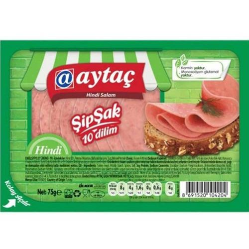 Aytaç Şipşak Hindi Salam Dilimli 50 Gr