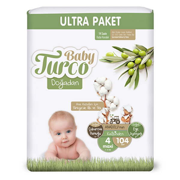 Babyturco Ultra Maxi 4 Numara 104 Adet