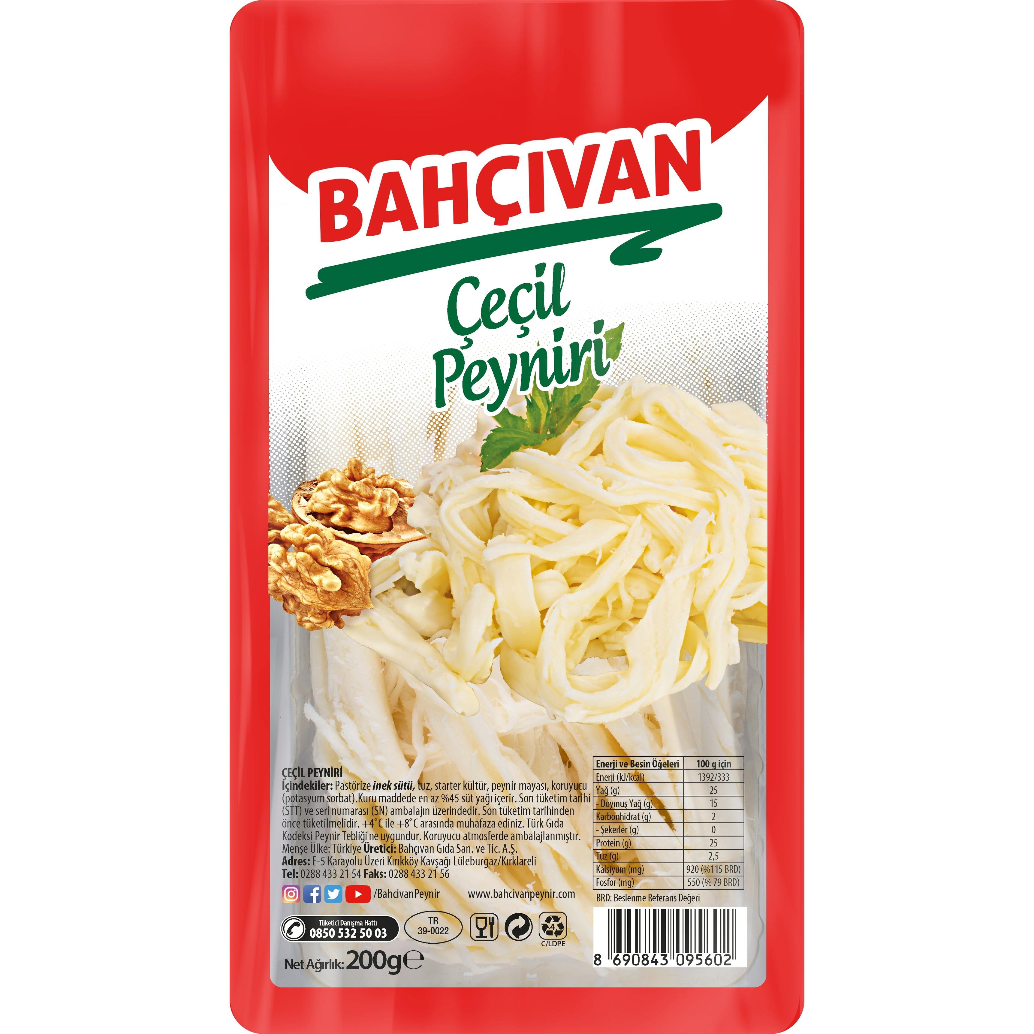 Bahçıvan Çeçil Peyniri 200 Gr