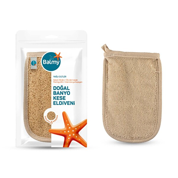 Balmy Naturel Loofah Havlu Banyo Eldiveni