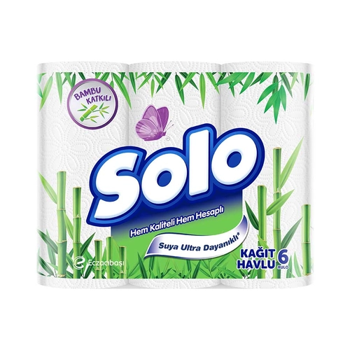 Bambu Solo Kağıt Havlu 2 Katlı 6 Adet