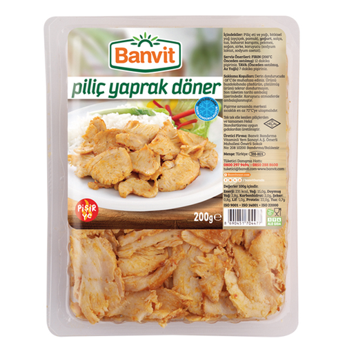 Banvit Küvet Piliç Pişmiş Döner 200 Gr