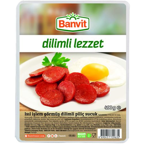 Banvit Sucuk Piliç Dilimli 400 GR