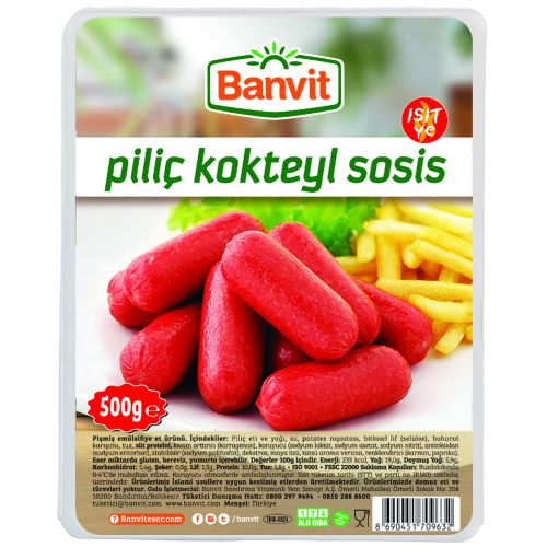 Banvit Kokteyl Piliç Sosis 500 Gr