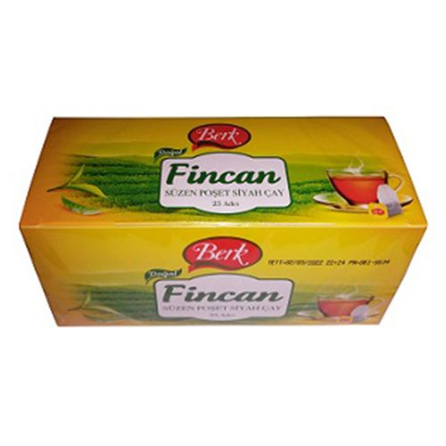 Berk Siyah Çay Bardak Poşet 25 Adet