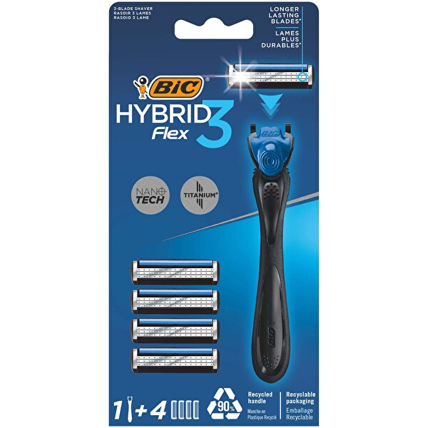 Bic Flex 3 Hybrid 1 Sap 4 Kartuş Adet