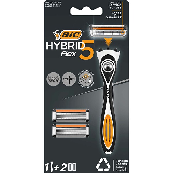 Bic Flex 5 Hybrid 1 Sap + 2 Kartuş Adet