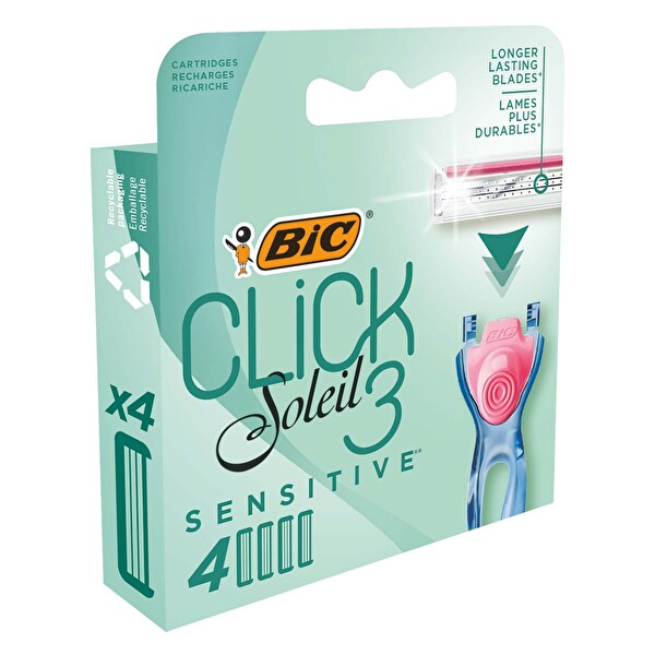 Bic Soleil Click Kadın Tıraş Bıçağı 4 Yedek Kartuş