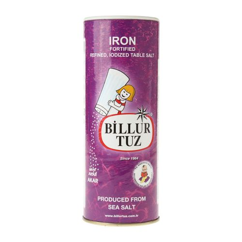 Billur Tuz Demir Mineralli İyotlu Tuz 500 Gr