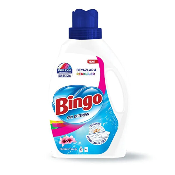 Bingo Sıvı Deterjan 2600 Ml Renkli&Beyaz Amber
