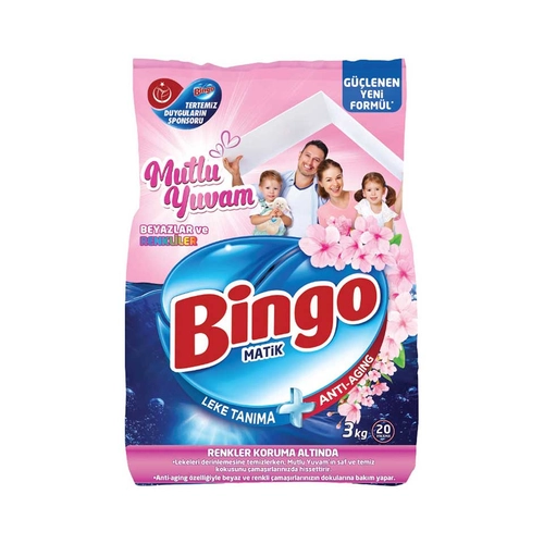 Bingo Toz Deterjan Beyaz&Renkli 3 Kilogram