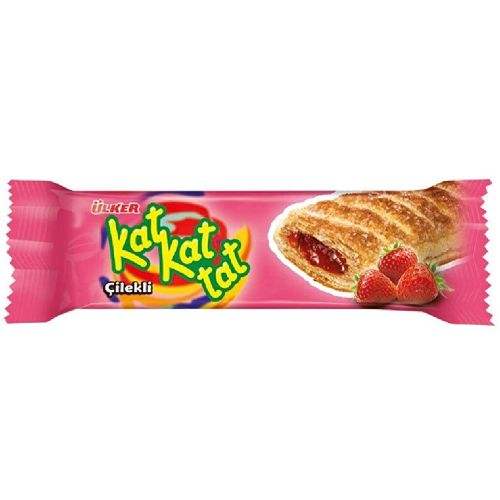 Bisküvi Çilekli Dolgulu 28 G Kat Kat Tat