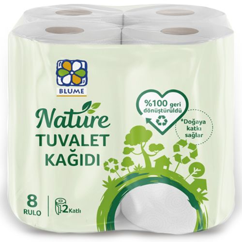 Blume Nature 2 Katli Tuvalet Kagidi 8li Adet
