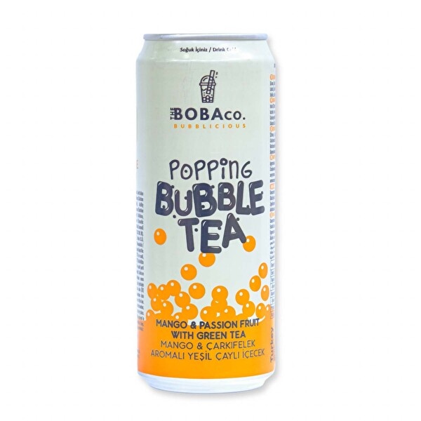 Boba Co Mango & Çarkıfelek Aromalı Bubble Tea 330 Ml