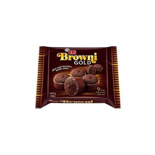 Browni Gold Kek Çikolata Soslu 9 x 20 GR
