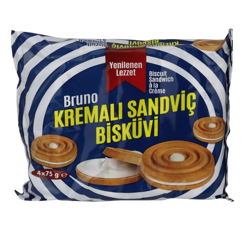 Bruno Kremalı Bisküvi 300 Gr