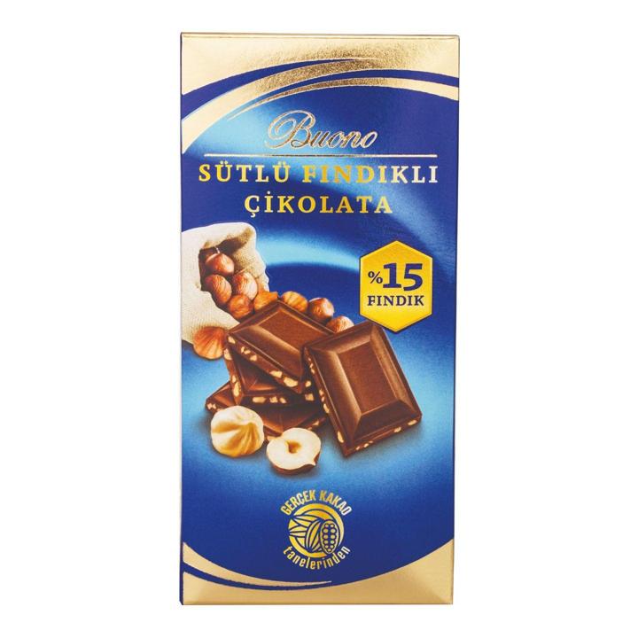 Buono Fındıklı Tablet Çikolata 80 Gr