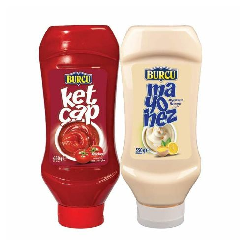 Burcu Ketçap Mayonez Seti 650/550 Gr