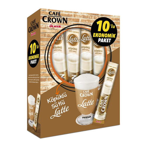 Cafe Crown Latte Kahve 10'lu Paket 170 Gr