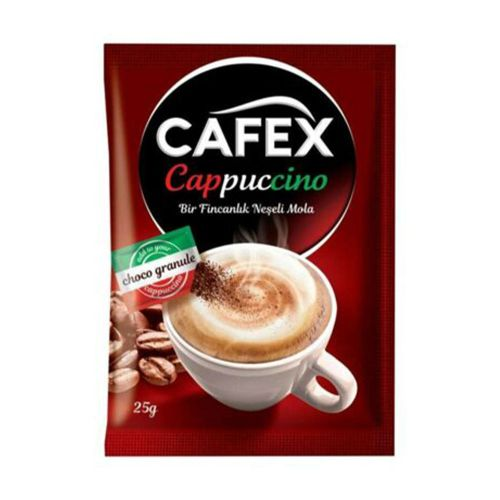 Cafex Kahve Instant Çikolata Parçacıklı Cappuccino 25 Gr