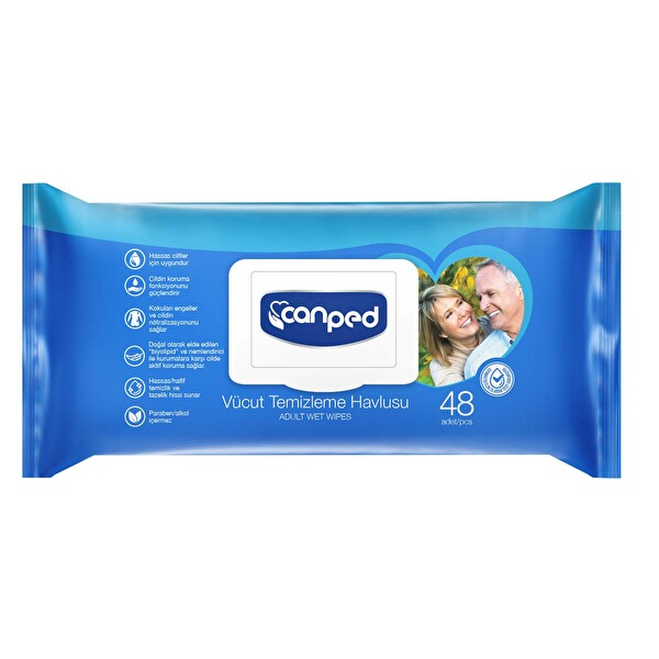 Canped Vücut Temizleme Havlusu 48 Adet