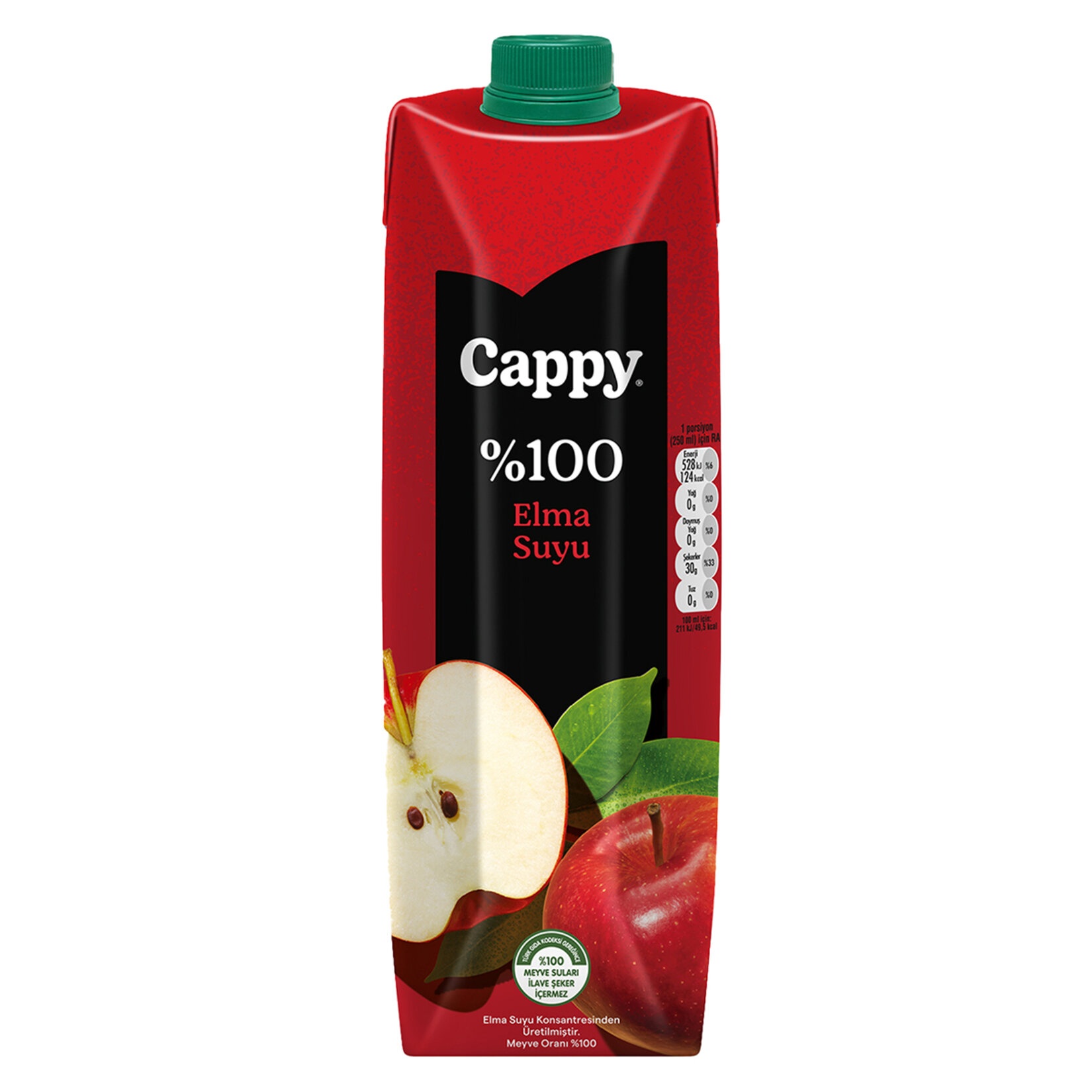 Cappy %100 Elma Suyu 1 Lt