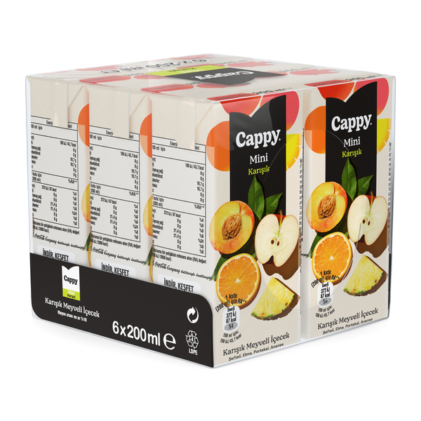 Cappy Karışık 6x200 Ml