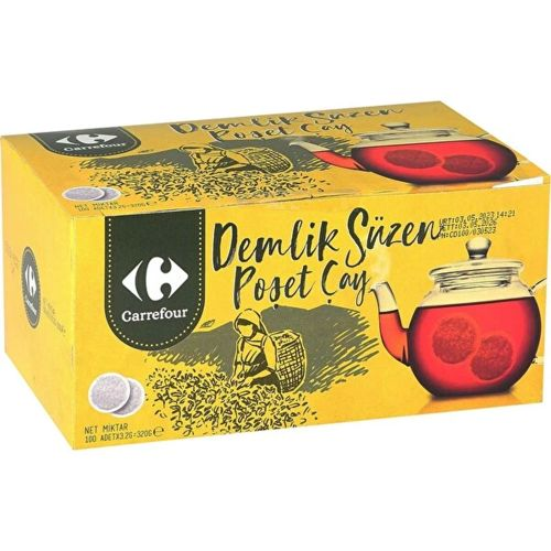 Carrefour Demlik Süzen Poşet Çay 100 Adet