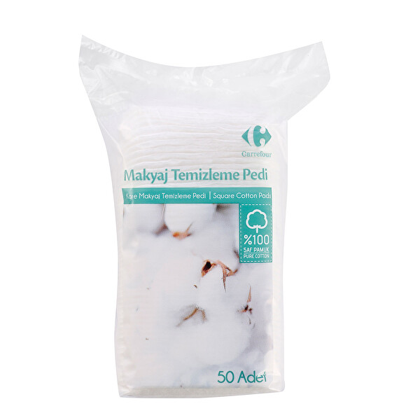 Carrefour Kare Makyaj Pamuğu 50 Adet