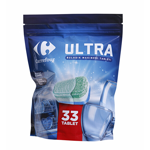 Carrefour Ultra Bulaşık Makinesi Tableti 33 Adet