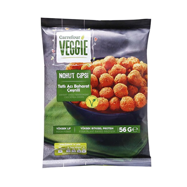 Carrefour Veggie Chılı Nohut Cipsi 56 GR