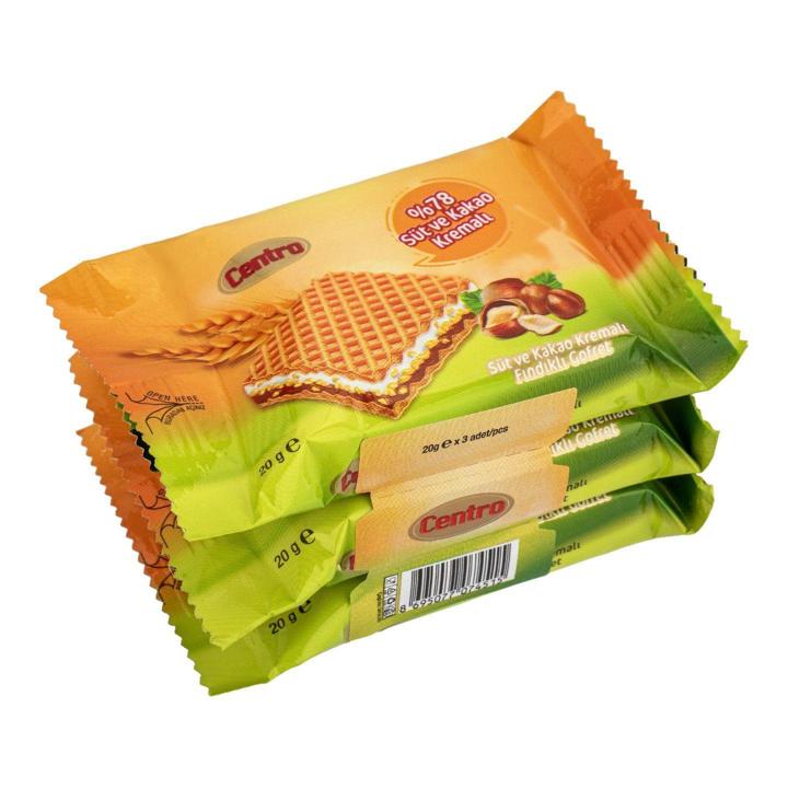 Centro Gofret Sütlü Fındık Kremalı 60 Gr