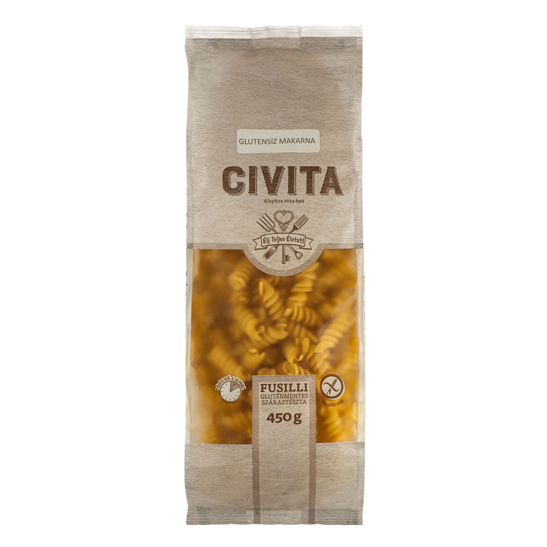 Civita Glutensiz Fusilli Makarna 450 Gr
