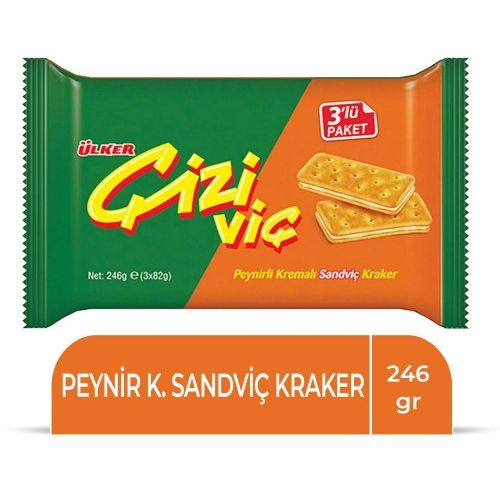 Çiziviç Kraker Peynirli Sandviç 3 x 82 Gr