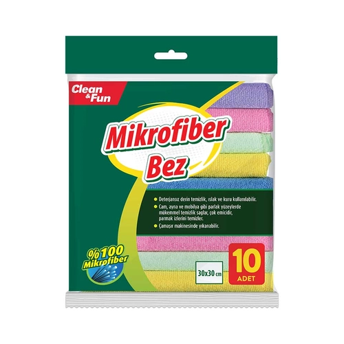 Clean&Fun Temizlik Bezi MF 30x30 Cm 10 Adet