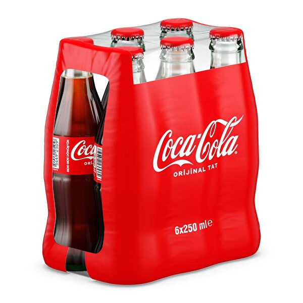 Coca-cola Cam Şişe 6x250 Ml