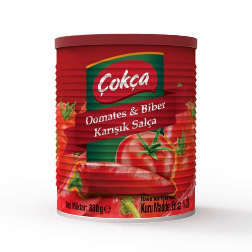 Çokça Salça Karışık 28 30 Brix 830 Gr