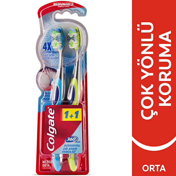 Colgate 360 Interdental Orta 2 Adet