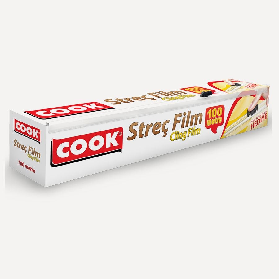 Cook Kayar Bıçaklı Streç Film 100 Mt