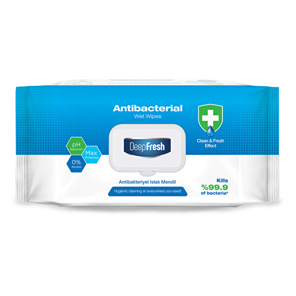 Deepfresh Antibakteriyel Islak Havlu 100 Adet